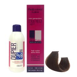 کیت رنگ مو دوپیر سری نسکافه ای شماره 5.77 حجم 100 میلی لیتر