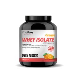 پودر وی ایزوله ویوا پاور با طعم پرتقال - 1000 گرم