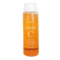 Vitalayer vitamin C and hypoallergenic face wash makeup remover