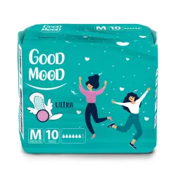 Good Mood Winged Thin Ultra Medium 10 pcs womens menstrual hygiene