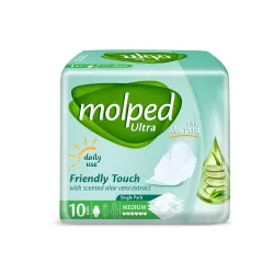 Molped Ultra With Aloe Vera 10 pcs womens menstrual hygiene